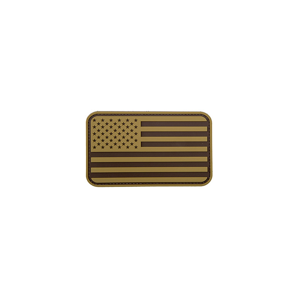 Large Forward US Flag PVC Patch