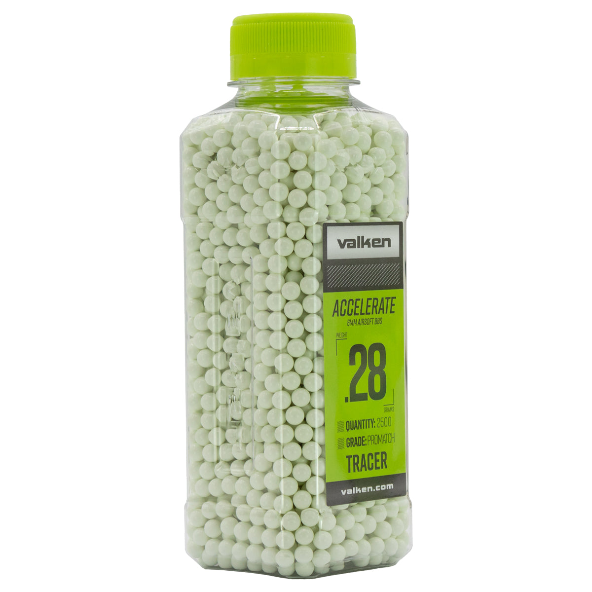 Valken Accelerate Tracer 0.28g Airsoft BBs - 2500ct