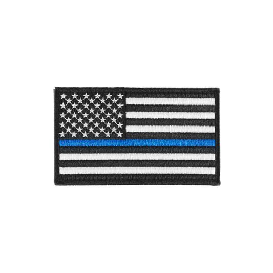 Forward Large Embroidery US Flag Patch w/ Blue Line