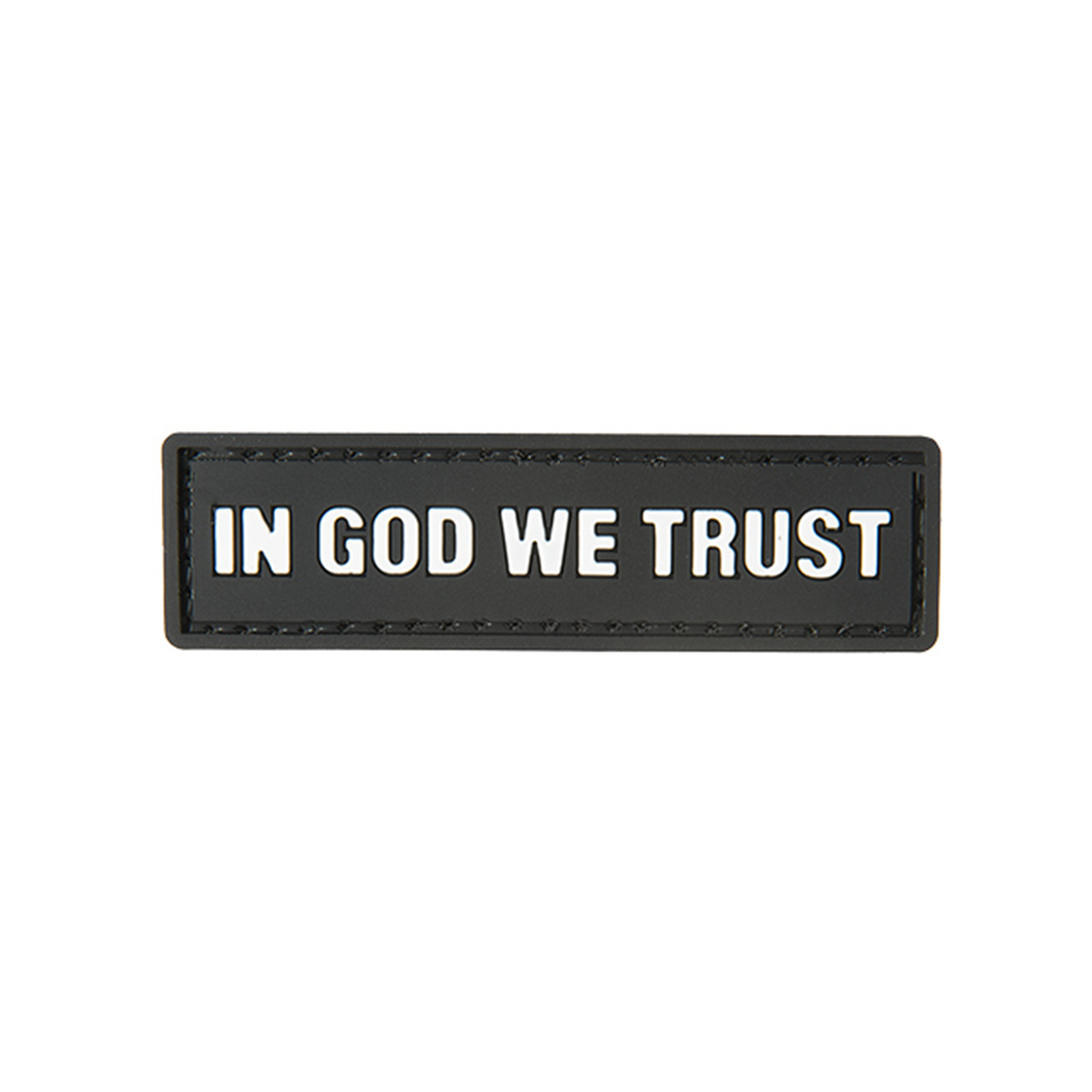 IN GOD WE TRUST PVC MORALE PATCH