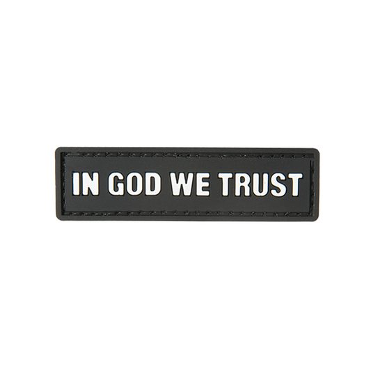 IN GOD WE TRUST PVC MORALE PATCH
