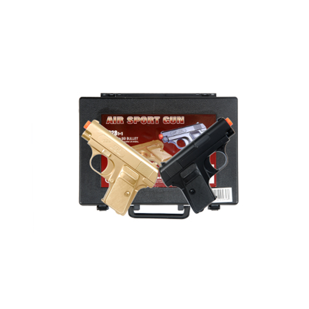 DOUBLE EAGLE P328GB SPRING AIRSOFT PISTOLS - BLACK & GOLD