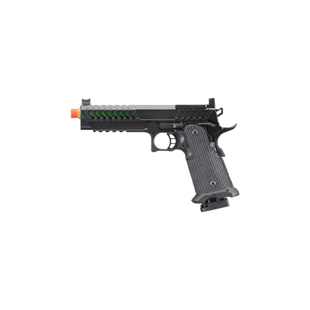 Lancer Tactical Knightshade Hi-Capa Gas Blowback Airsoft Pistol w/ Red Dot Mount