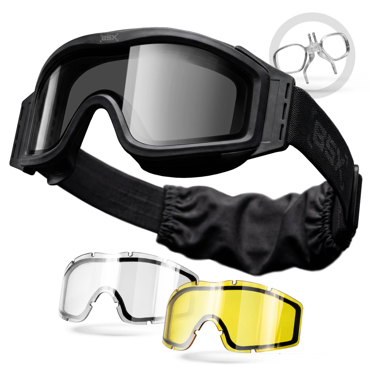 BSX Hostile Tango Goggle - Thermal w/ Multiple Lenses - Black