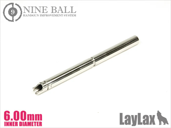 Laylax Nineball Power Barrel 112.5mm/6.00mm Ultratight bore Hi Capa 5.1 Gold Match