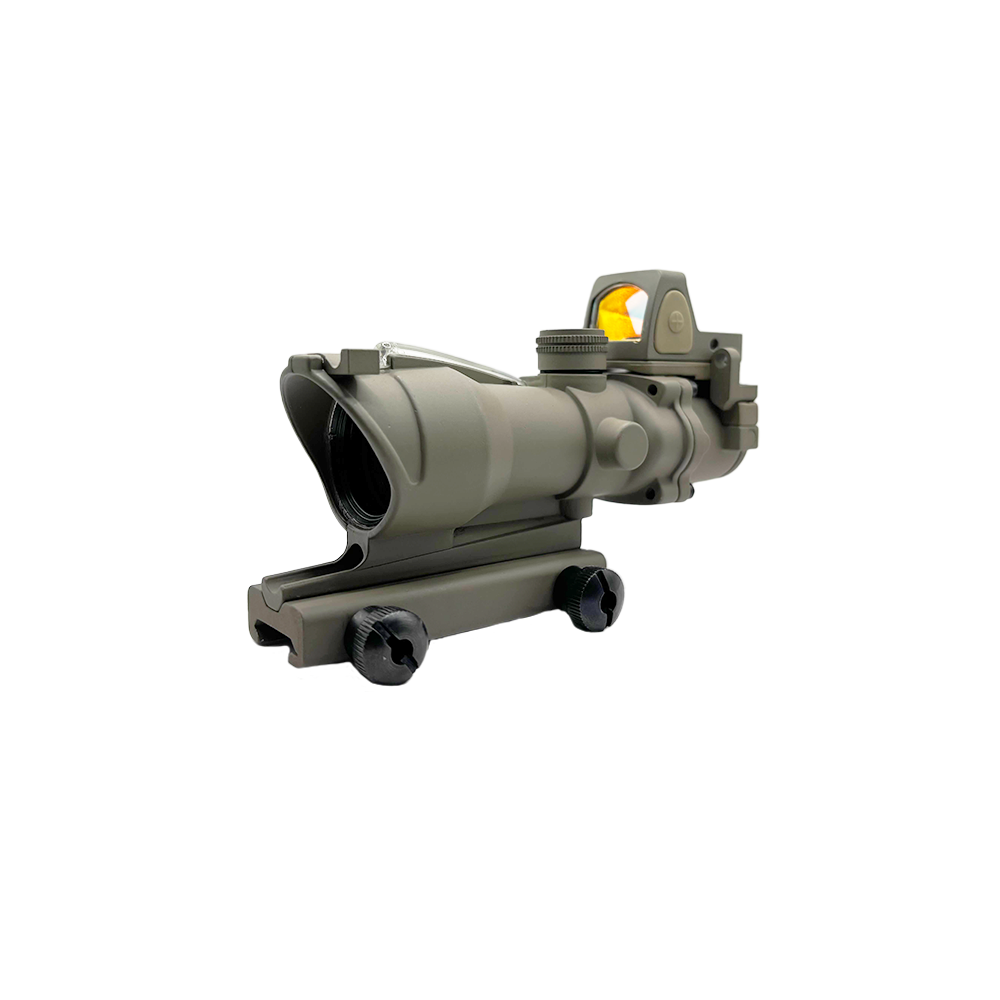 Bravo Fixed 4x Scope with Piggy Back RMR (Green Reticle)