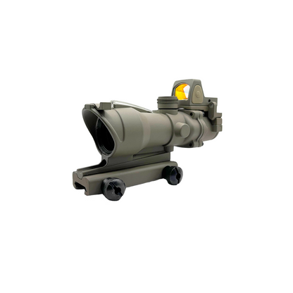 Bravo Fixed 4x Scope with Piggy Back RMR (Green Reticle)