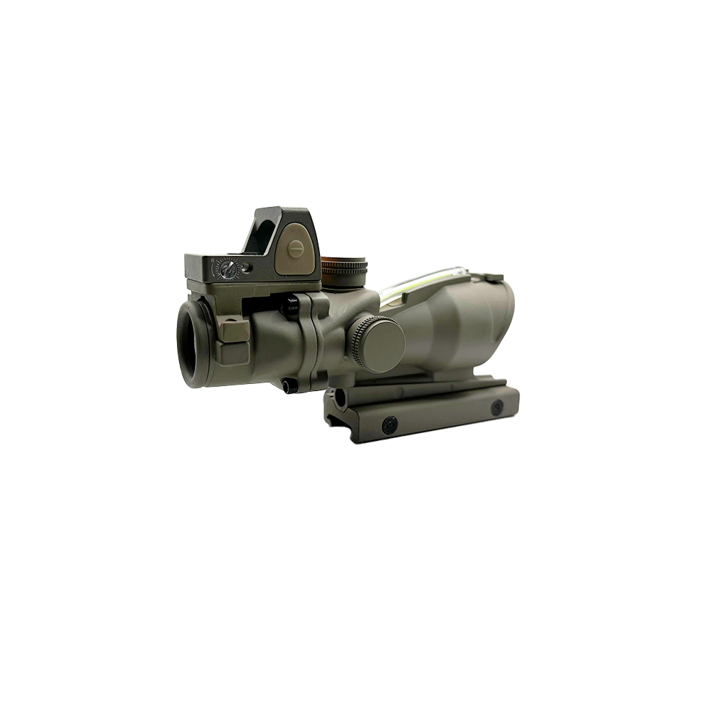 Bravo Fixed 4x Scope with Piggy Back RMR (Green Reticle)