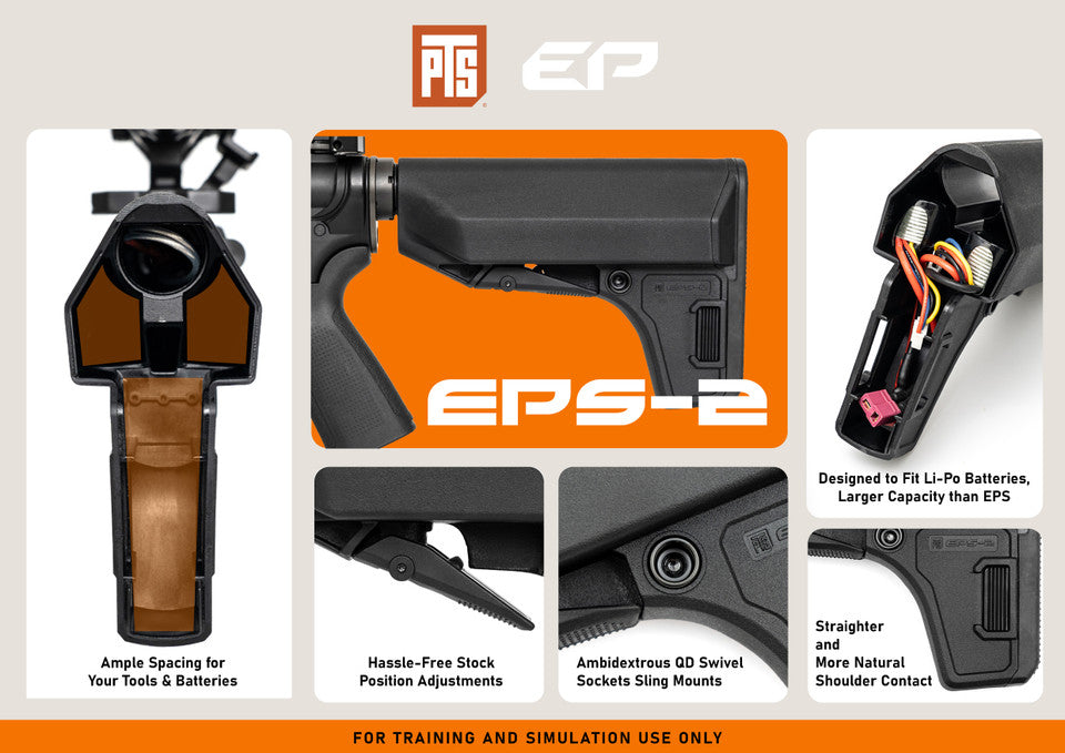PTS ENHANCED POLYMER STOCK (EPS-2) – Airsoft Barracks