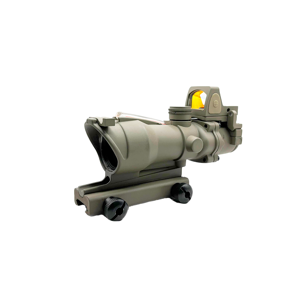 Bravo Fixed 4x Scope with Piggy Back RMR (Red Reticle)