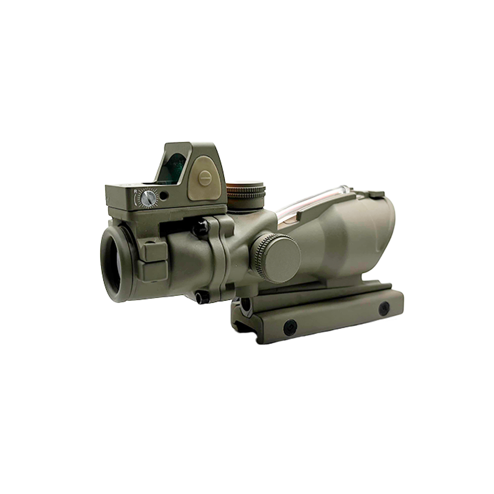 Bravo Fixed 4x Scope with Piggy Back RMR (Red Reticle)
